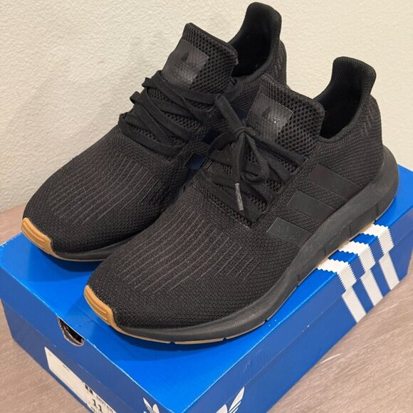 Adidas Originals Swift Run OG Sneakers Black Gum Men\'s Casual Shoes main image 4